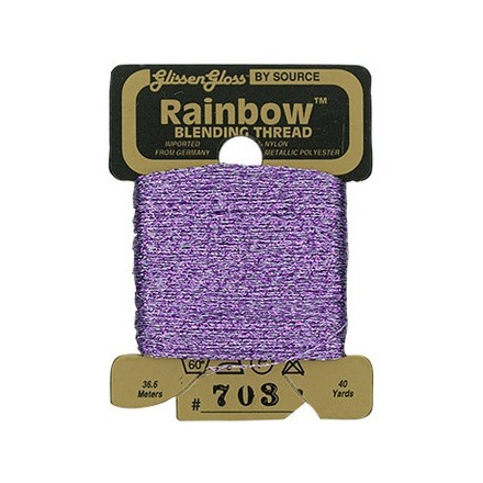Rainbow Blending Thread 703 Lavender Металлизированное мулине Glissen Gloss RBT703 - Вишивка хрестиком і бісером - Овечка Рукодільниця