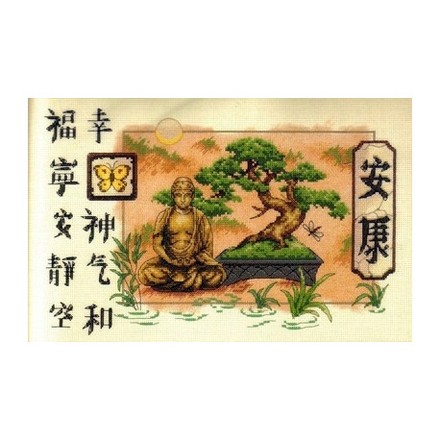 Набор для вышивания Dimensions 35085 Bonsai and Buddha - Вишивка хрестиком і бісером - Овечка Рукодільниця