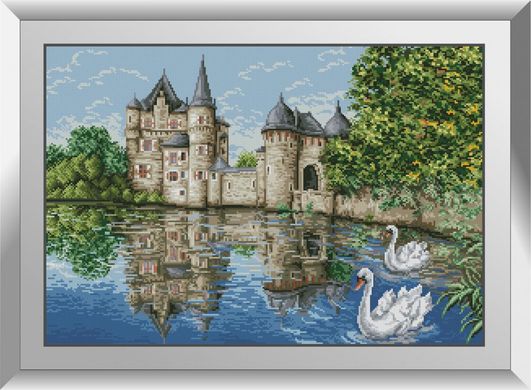 Замок біля озера. Набір алмазний живопис. Dream Art (31107D) - Вишивка хрестиком і бісером - Овечка Рукодільниця