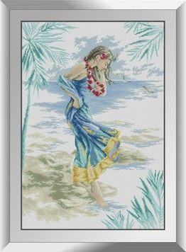 Набір для малювання каменями алмазний живопис Dream Art На пляжі (квадратні, повна) 31196D - Вишивка хрестиком і бісером - Овечка Рукодільниця