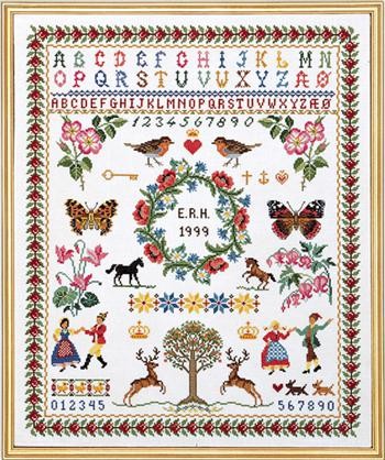 Сэмплер. Набор для вышивания крестом. Eva Rosenstand (Дания) (12-539) - Вышивка крестиком и бисером - Овца Рукодельница