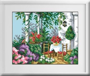 Набор для рисования камнями алмазная живопись Dream Art Летняя терасса (квадратные, полная) 30156D - Вышивка крестиком и бисером - Овца Рукодельница