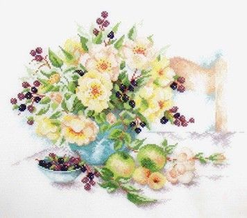 Розы и ягоды Набор для вышивания крестом Classic Design 4542 - Вышивка крестиком и бисером - Овца Рукодельница