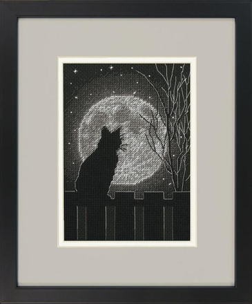 Черная лунная кошка. Набор для вышивания крестом. Дименшенс Dimensions (70-65212) - Вышивка крестиком и бисером - Овца Рукодельница
