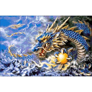 Голубой дракон Набор для вышивания бисером ТМ АЛЕКСАНДРА ТОКАРЕВА 36-2688-НГ - Вышивка крестиком и бисером - Овца Рукодельница