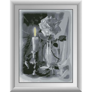 Свічка та троянда. Dream Art (30087D) - Вишивка хрестиком і бісером - Овечка Рукодільниця