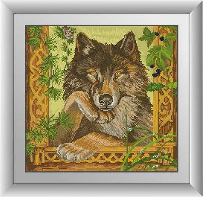 Волк в окне. Набор алмазной живописи. Dream Art (30988D) - Вышивка крестиком и бисером - Овца Рукодельница
