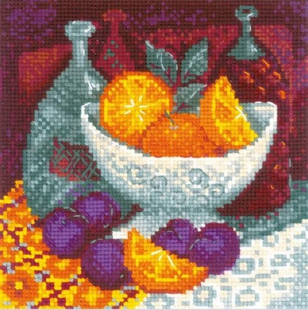 Апельсини. Набір для вишивання хрестом. Ріоліс (1859) - Вишивка хрестиком і бісером - Овечка Рукодільниця