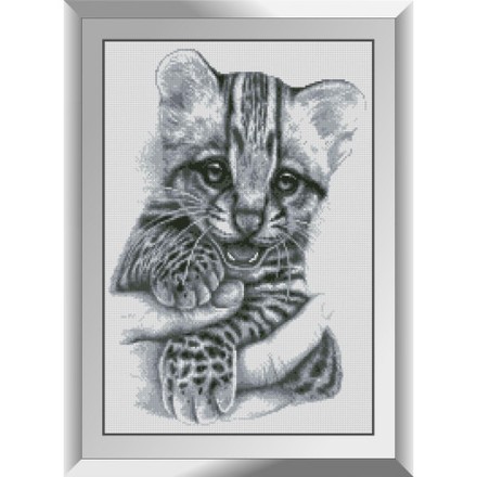 Бенгальский котенок. Dream Art. Набор алмазной мозаики (квадратные, полная) 31673 - Вышивка крестиком и бисером - Овца Рукодельница