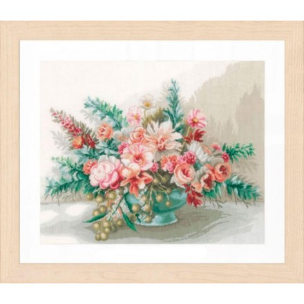 Набор для вышивания Lanarte Bouquet of flowers Букет цветов PN-0169794 - Вышивка крестиком и бисером - Овца Рукодельница