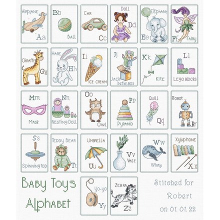 Алфавит детских игрушек Набор для вышивания крестом LETISTITCH L8063 - Вышивка крестиком и бисером - Овца Рукодельница