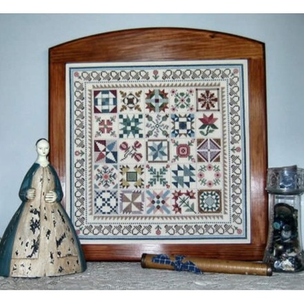 Схема для вышивки крестиком QUILT SAMPLER XI - 19th Century Blocks Linda Myers - Вишивка хрестиком і бісером - Овечка Рукодільниця