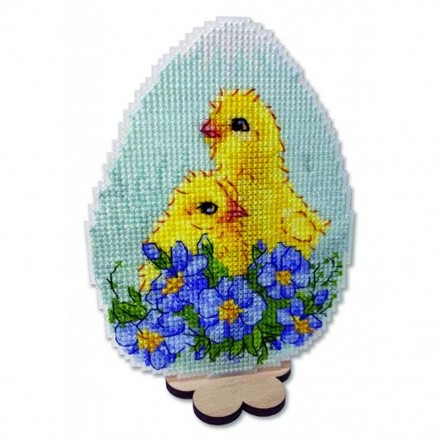 Пасхальне яйце Набір для вишивання хрестиком на пластиковій канві Alisena 8075а - Вишивка хрестиком і бісером - Овечка Рукодільниця