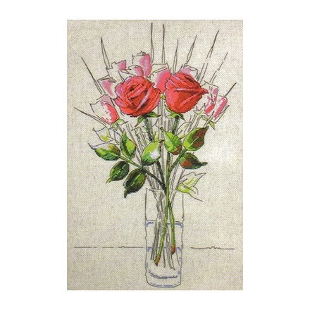 Набор для вышивания Design Works 2712 Sketchbook Roses - Вышивка крестиком и бисером - Овца Рукодельница