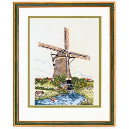 Голландський млин Набір для вишивання хрестиком Eva Rosenstand 12-623 - Вышивка крестиком и бисером - Овца Рукодельница