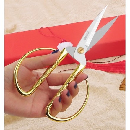 Ножиці для рукоділля золото Classic Design CD-101-19 - Вышивка крестиком и бисером - Овца Рукодельница