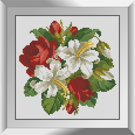Букетик лилий с розами. Набор алмазной живописи. Dream Art (31621D) - Вышивка крестиком и бисером - Овца Рукодельница