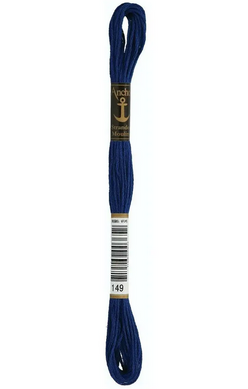Мулине Delft Blue Medium Dark. Anchor (Anchor 149) - Вышивка крестиком и бисером - Овца Рукодельница