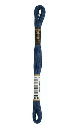 Мулине Antique Blue Very Dark. Anchor (Anchor 1036) - Вышивка крестиком и бисером - Овца Рукодельница
