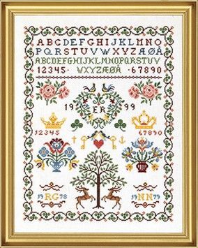 Набір для вишивання Eva Rosenstand Sampler 12-538 - Вишивка хрестиком і бісером - Овечка Рукодільниця