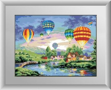 Набор для рисования камнями алмазная живопись Dream Art Воздушные шары (квадратные, полная) 30157D - Вышивка крестиком и бисером - Овца Рукодельница