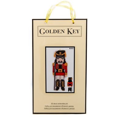 Фигурка Щелкунчик Набор для вышивания бисером объемной новогодней игрушки Golden Key N-012 - Вышивка крестиком и бисером - Овца Рукодельница