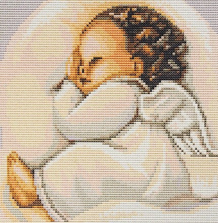 Гобелен Спящий ангелочек. Набор для вышивания гобеленом. Luca-S (G356) - Вышивка крестиком и бисером - Овца Рукодельница
