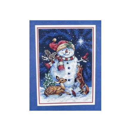 Набор для вышивания Dimensions 8561 Midnight Snowman - Вишивка хрестиком і бісером - Овечка Рукодільниця