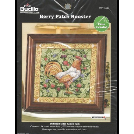 Набор для вышивания Bucilla 45627 Berry Patch Rooster - Вышивка крестиком и бисером - Овца Рукодельница