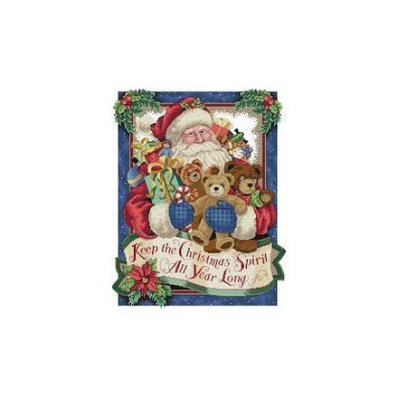Веселого Різдва (2) Набір для вишивання хрестиком з друкованою схемою на тканині Joy Sunday R308-2 - Вишивка хрестиком і бісером - Овечка Рукодільниця