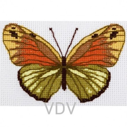 Метелик Набір для вишивання нитками VDV М-0215-S - Вишивка хрестиком і бісером - Овечка Рукодільниця