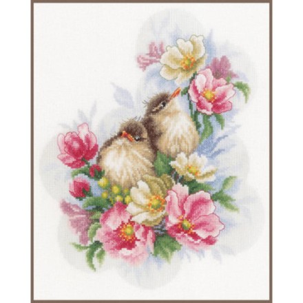 Романтичные цветы Набор для вышивки крестом LanArte PN-0185003 - Вышивка крестиком и бисером - Овца Рукодельница