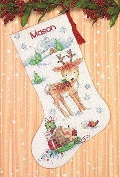 Набір для вишивання хрестиком Dimensions Reindeer and Hedgehog 70-08978 - Вишивка хрестиком і бісером - Овечка Рукодільниця
