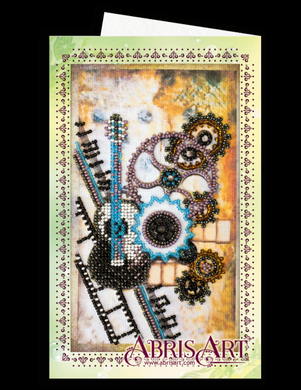 Гитара. Набор открытка-конверт для вышивки микробисером. Абрис Арт (AOM-014) - Вышивка крестиком и бисером - Овца Рукодельница