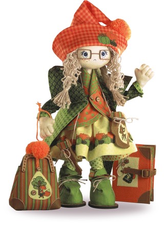 Осень. Текстильная каркасная кукла. Нова Слобода Креатив (К1022) - Вышивка крестиком и бисером - Овца Рукодельница