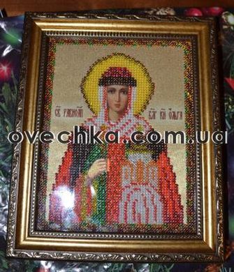 Именная икона "Св. Ольга" - Вышивка крестиком и бисером - Овца Рукодельница