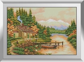 Набір для малювання каменями алмазний живопис Dream Art Осінній вечір (квадратні, повна) 31442D - Вишивка хрестиком і бісером - Овечка Рукодільниця