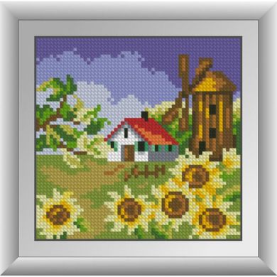 Мельница с подсолнухами. Dream Art (30678D) - Вышивка крестиком и бисером - Овца Рукодельница