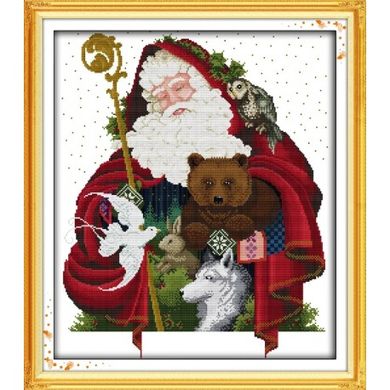 Веселого Різдва (7) Набір для вишивання хрестиком з друкованою схемою на тканині Joy Sunday R308-7 - Вышивка крестиком и бисером - Овца Рукодельница