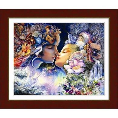 Прелюдия к поцелую (по мотивам картины Жозефины Уол). Dream Art (10001D) - Вышивка крестиком и бисером - Овца Рукодельница