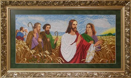Ісус з апостолами у полі. Набір для вишивання бісером. БС Солес (ІАП) - Вишивка хрестиком і бісером - Овечка Рукодільниця