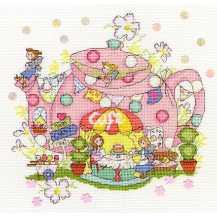 Набор для вышивания крестом Bothy Threads XMB2 Fairy Teapot Волшебный чайник - Вышивка крестиком и бисером - Овца Рукодельница