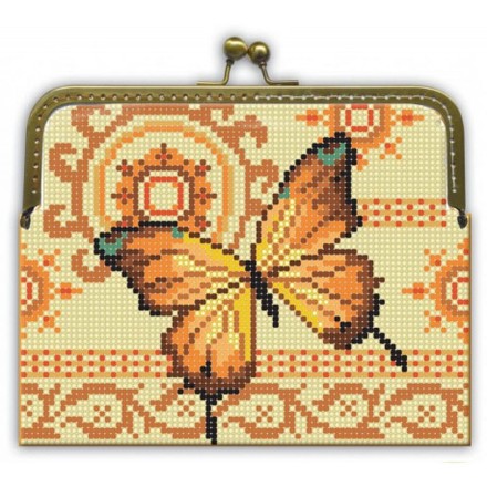 Золотая бабочка Сумочка для вышивки бисером Повитруля FB8-04 - Вишивка хрестиком і бісером - Овечка Рукодільниця