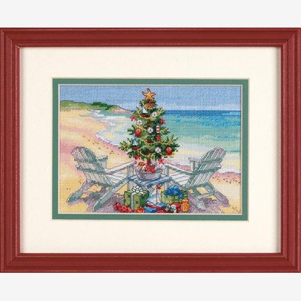 Рождество на пляже. Набор для вышивания крестом. Дименшенс Dimensions (70-08832) - Вышивка крестиком и бисером - Овца Рукодельница