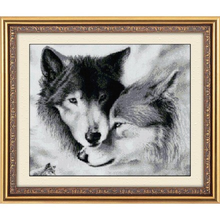 Влюбленные волки. Dream Art (30081D) - Вышивка крестиком и бисером - Овца Рукодельница