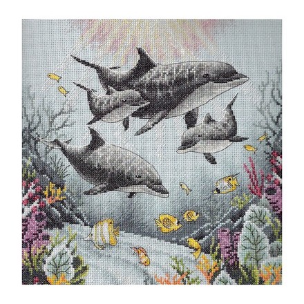 Набор для вышивания Dimensions 35186 Dolphin Morning - Вишивка хрестиком і бісером - Овечка Рукодільниця
