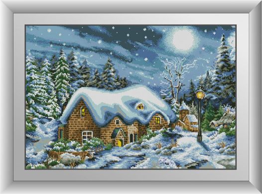 Будинок у снігу. Набір алмазний живопис. Dream Art (31035D) - Вишивка хрестиком і бісером - Овечка Рукодільниця