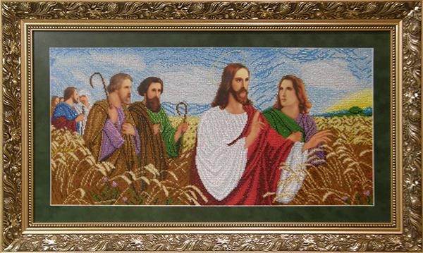 Иисус с апостолами в поле. Набор для вышивки бисером. БС Солес (ІАП) - Вышивка крестиком и бисером - Овца Рукодельница