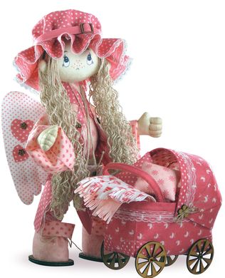 Ангелок. Текстильная каркасная кукла. Нова Слобода Креатив (К1023) - Вышивка крестиком и бисером - Овца Рукодельница