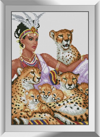 Повелительница леопардов. Набор алмазной живописи. Dream Art (31305D) - Вышивка крестиком и бисером - Овца Рукодельница
